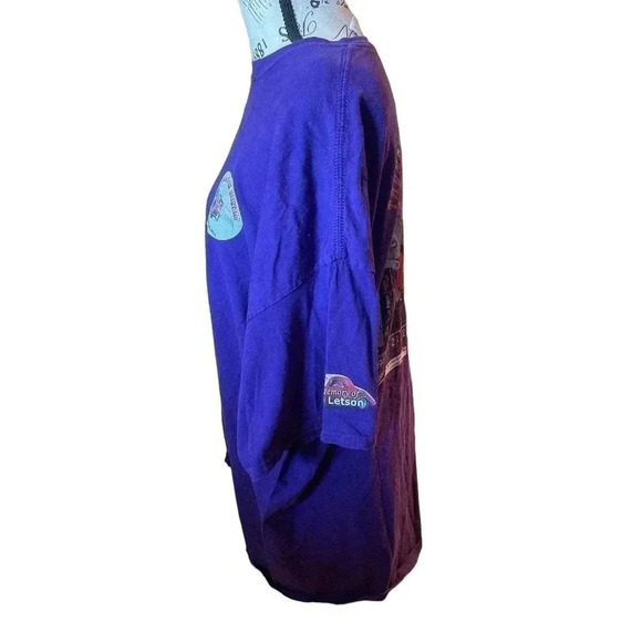 GILDAN ULTRA COTTON SIZE 2X PURPLE TEE WITH THUNDER ON THE MOUNTAIN - Picture 2 of 4